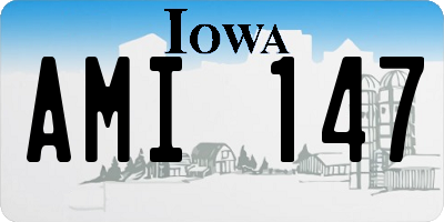 IA license plate AMI147