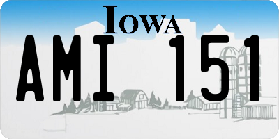 IA license plate AMI151