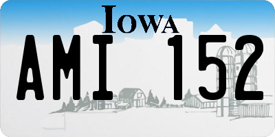 IA license plate AMI152