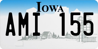 IA license plate AMI155