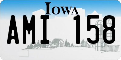 IA license plate AMI158