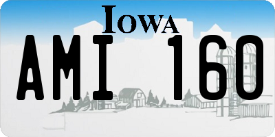 IA license plate AMI160