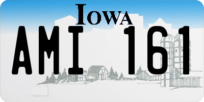 IA license plate AMI161