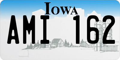 IA license plate AMI162