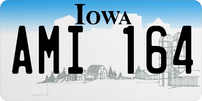 IA license plate AMI164