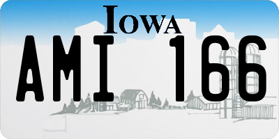 IA license plate AMI166
