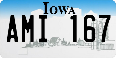 IA license plate AMI167