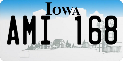 IA license plate AMI168