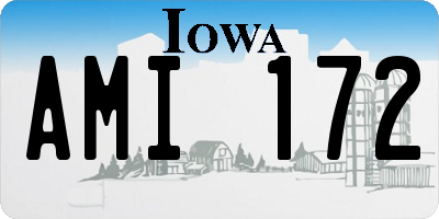 IA license plate AMI172