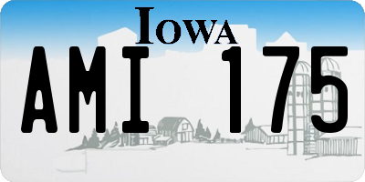 IA license plate AMI175