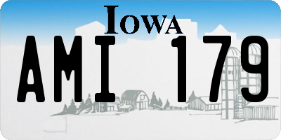 IA license plate AMI179
