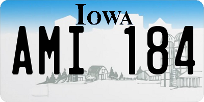 IA license plate AMI184