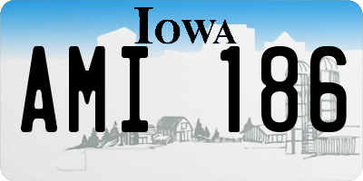IA license plate AMI186