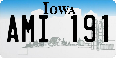 IA license plate AMI191