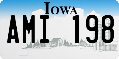 IA license plate AMI198