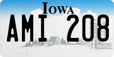 IA license plate AMI208