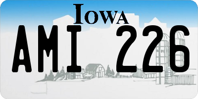 IA license plate AMI226