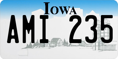 IA license plate AMI235