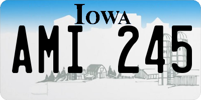 IA license plate AMI245