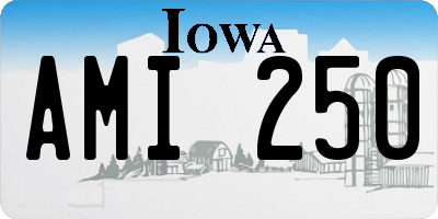 IA license plate AMI250