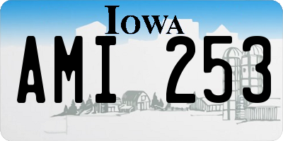 IA license plate AMI253
