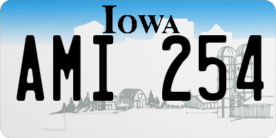 IA license plate AMI254
