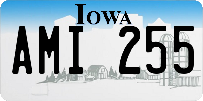 IA license plate AMI255