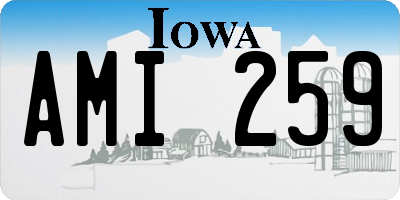 IA license plate AMI259