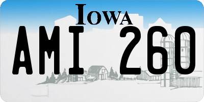 IA license plate AMI260
