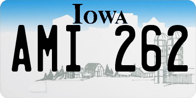 IA license plate AMI262