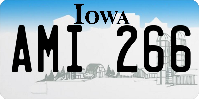 IA license plate AMI266