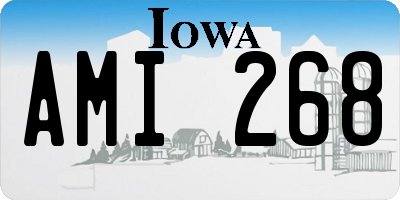 IA license plate AMI268