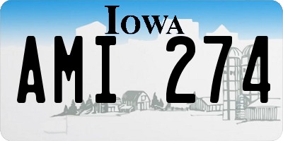 IA license plate AMI274