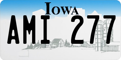 IA license plate AMI277