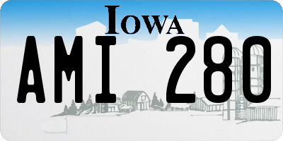 IA license plate AMI280