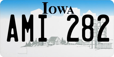 IA license plate AMI282