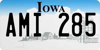 IA license plate AMI285