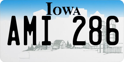 IA license plate AMI286