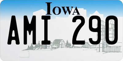 IA license plate AMI290