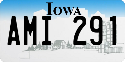IA license plate AMI291