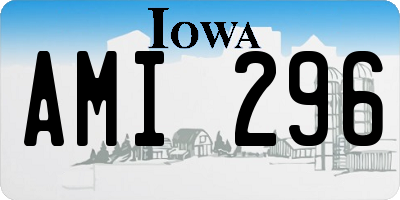 IA license plate AMI296