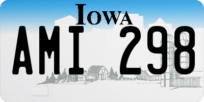 IA license plate AMI298