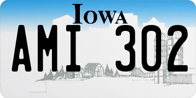 IA license plate AMI302
