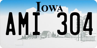 IA license plate AMI304