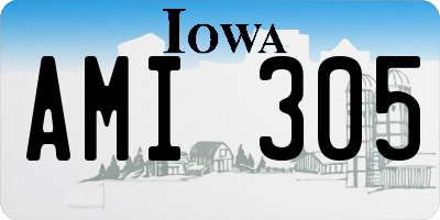 IA license plate AMI305