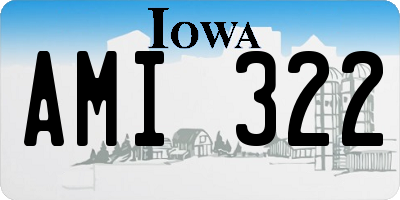 IA license plate AMI322
