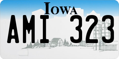 IA license plate AMI323