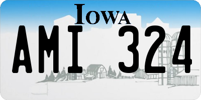 IA license plate AMI324