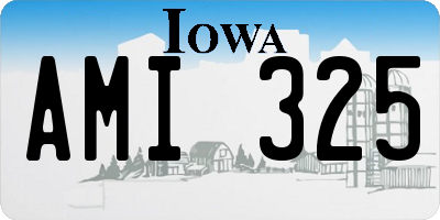 IA license plate AMI325