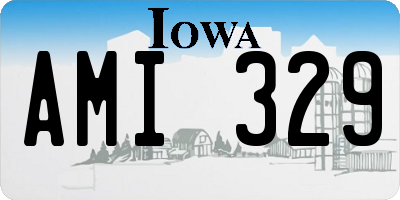 IA license plate AMI329